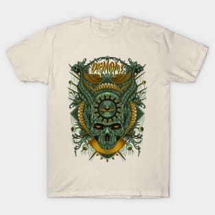 Demon Skull Head T-Shirt